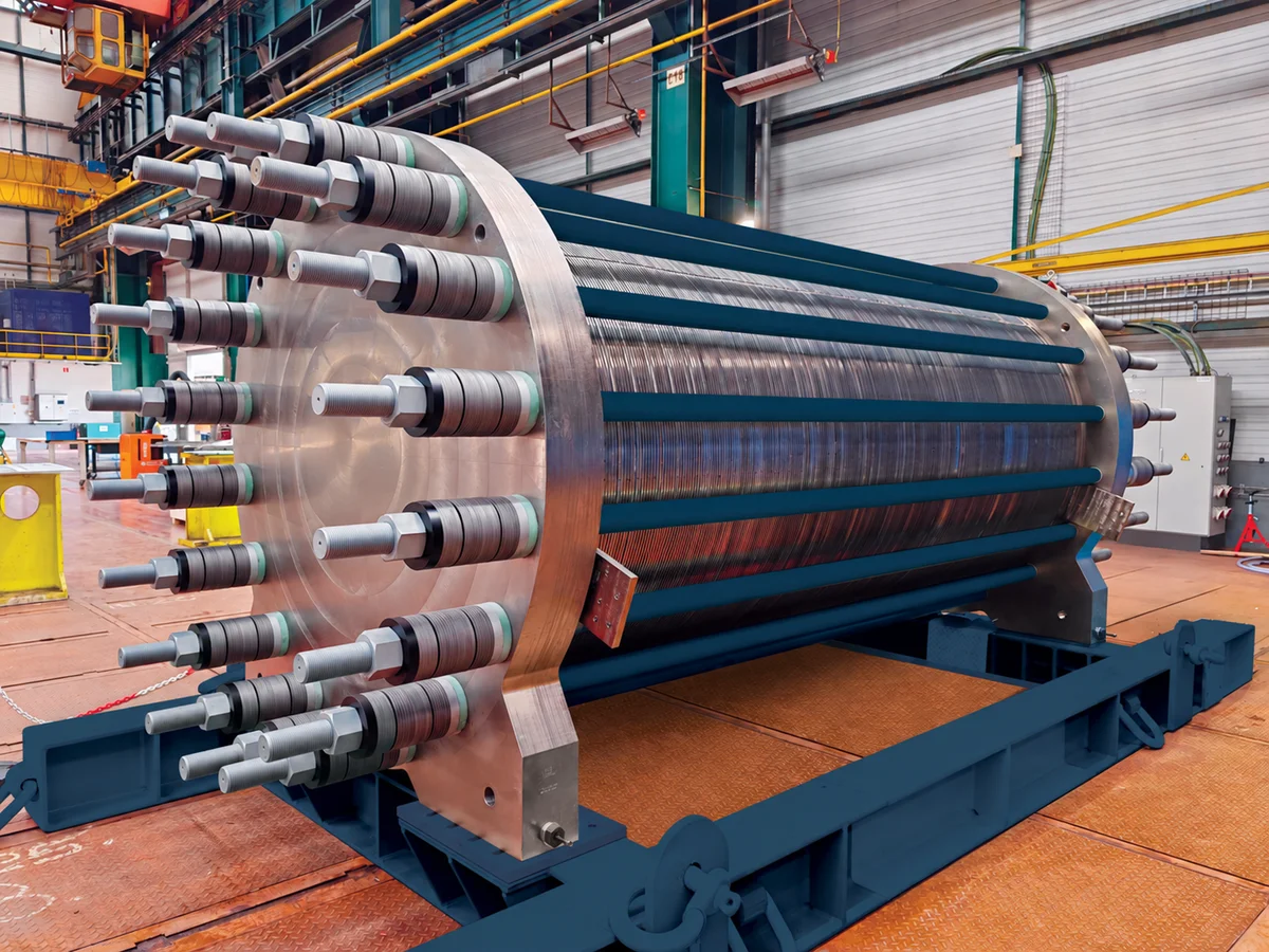 Industrial electrolyser stack