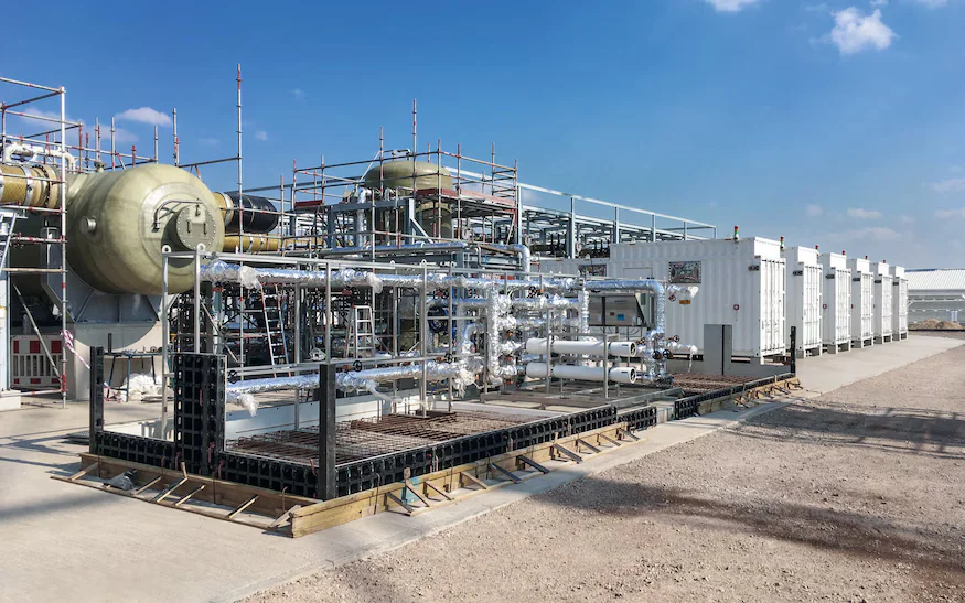 Representative hydrogen process skid and piping